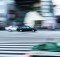 blurry speeding car